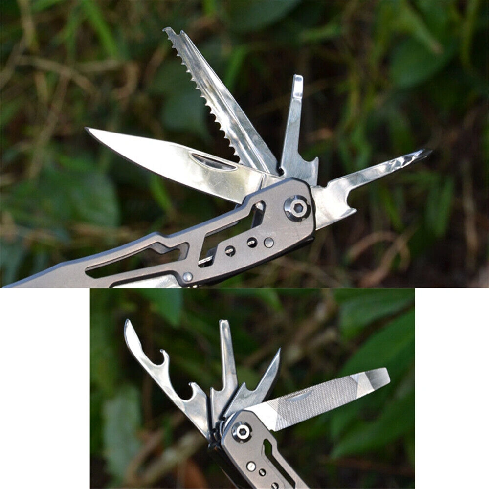 Stainless Steel Multi Tool with Pliers, Saw & Folding Pliers - Multifunctional Outdoor Pocket Tool for Camping & Survival view 5