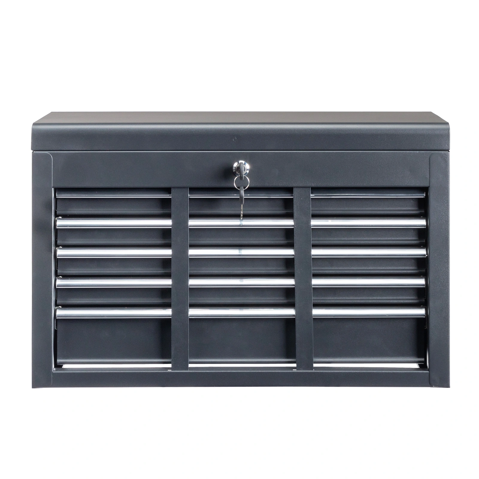 steel tool box black view 2