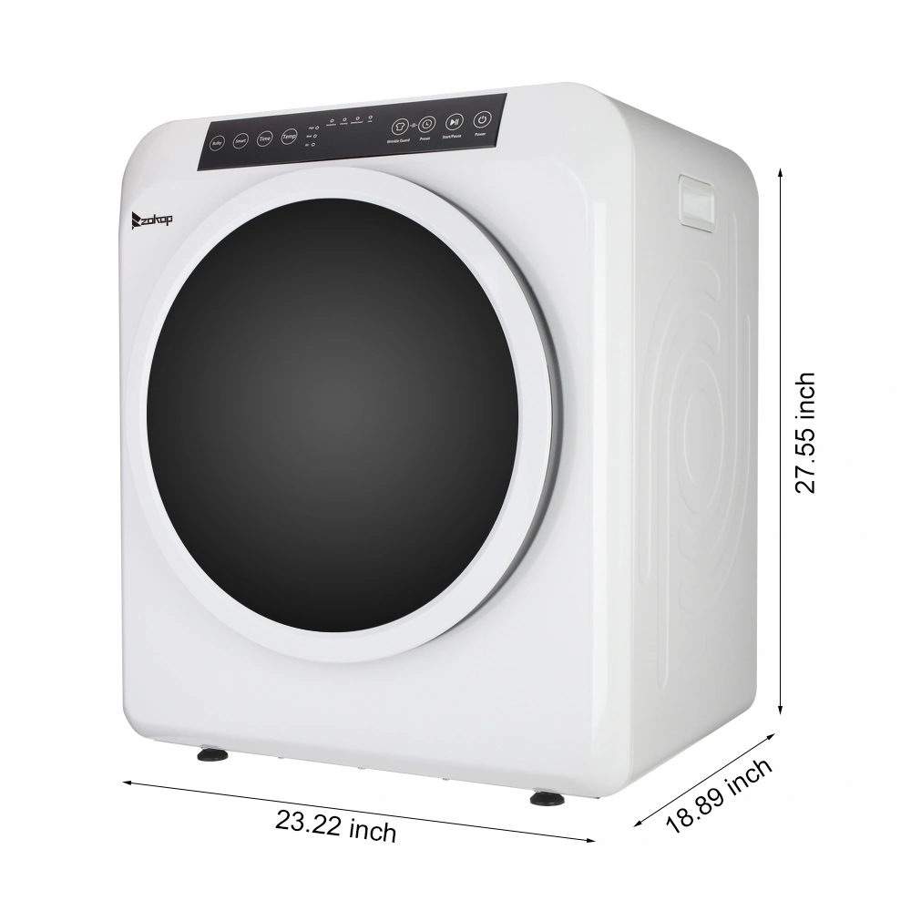 GDZ60-618E Upgraded 6kg Drum Dryer with LCD Screen UV Sterilization, White - 2 Cotton Filters Included view 9