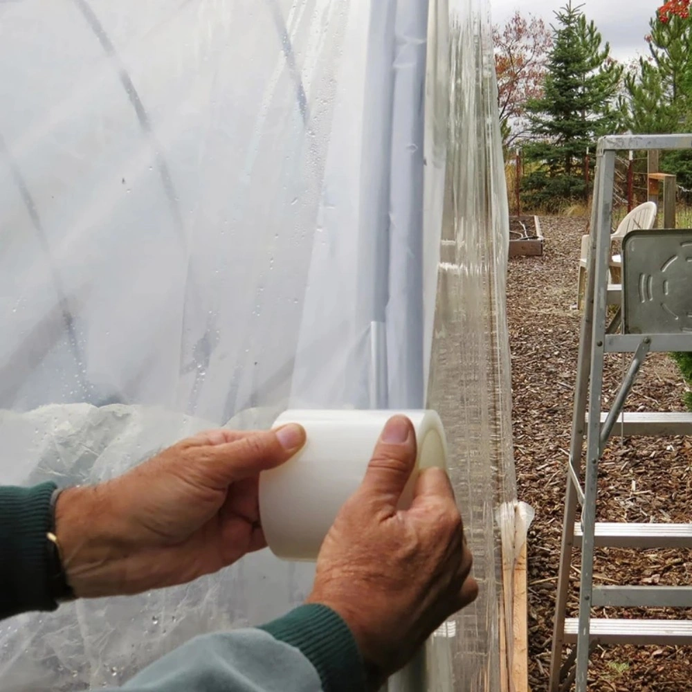 Extra Strong Adhesive Greenhouse Repair Tape Clear Polythene Polytunnel repair-10m*10cm view 4