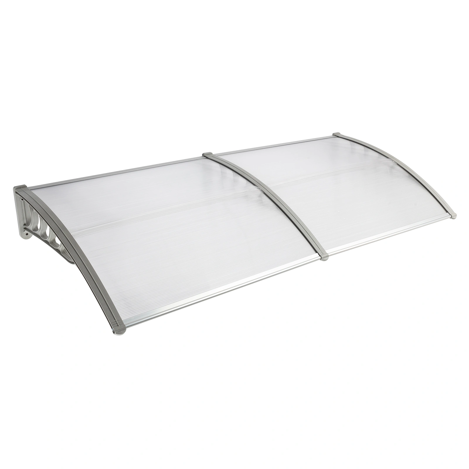 HT-200 x 100 Household Application Door & Window Rain Cover Eaves Canopy Silver & Gray Bracket view 19
