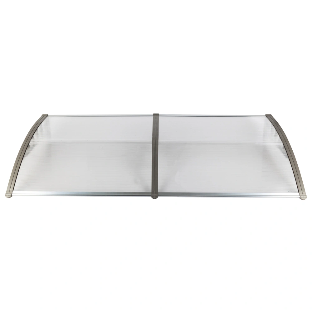 HT-200 x 100 Household Application Door & Window Rain Cover Eaves Canopy Silver & Gray Bracket view 25