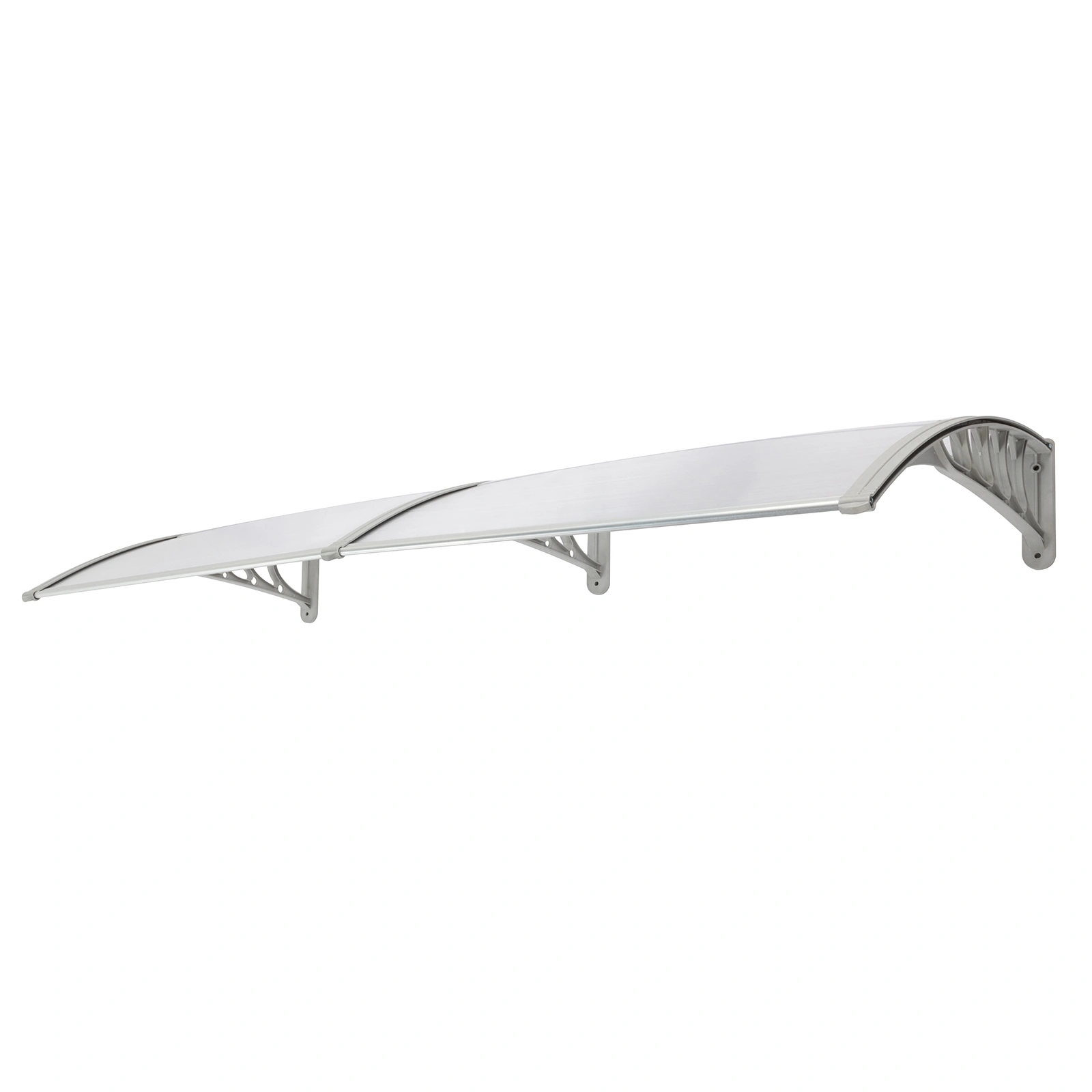 HT-200 x 100 Household Application Door & Window Rain Cover Eaves Canopy Silver & Gray Bracket view 3