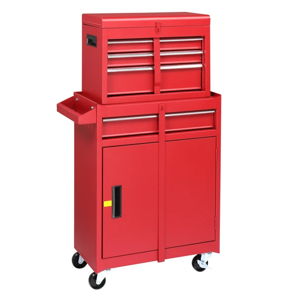 Repair tool cart Red view 5