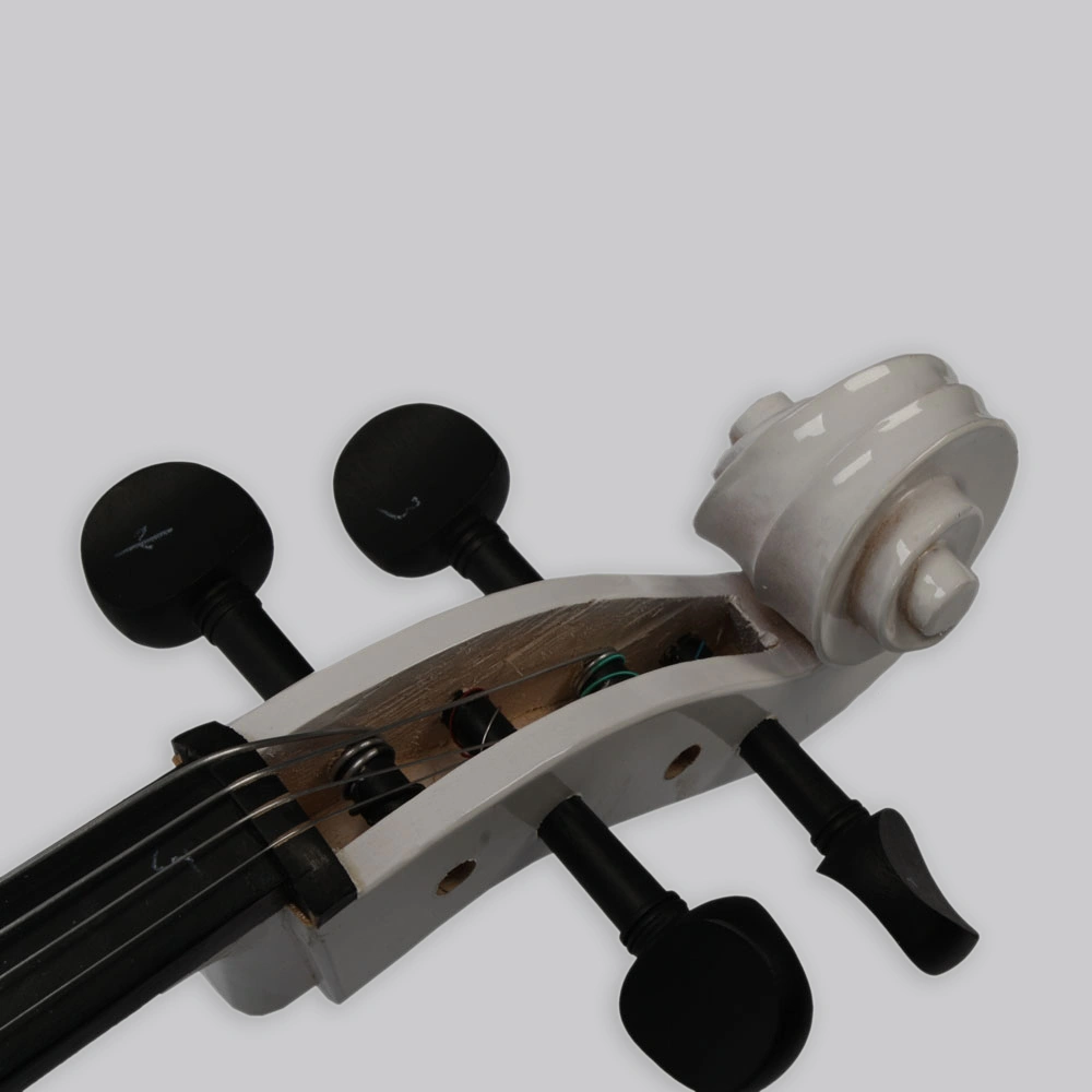 4/4 Wood Cello Bag Bow Rosin Bridge White view 26