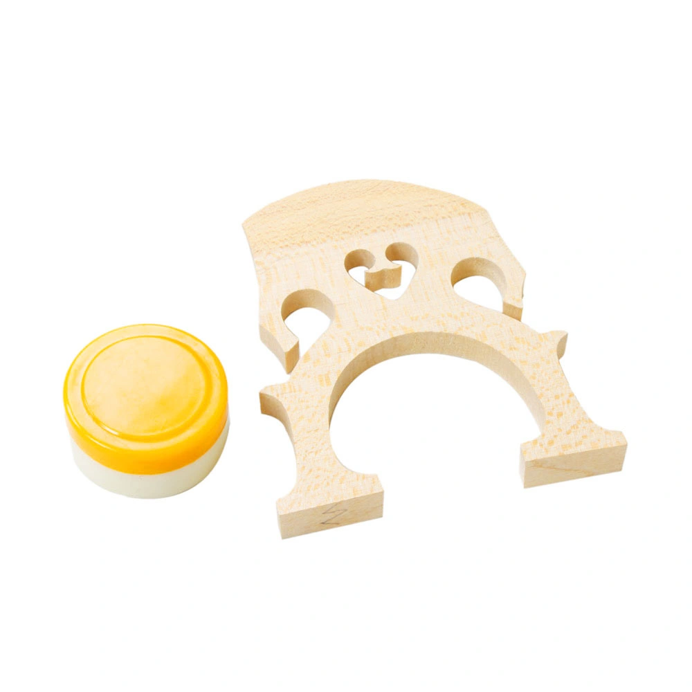 4/4 Wood Cello Bag Bow Rosin Bridge White view 9