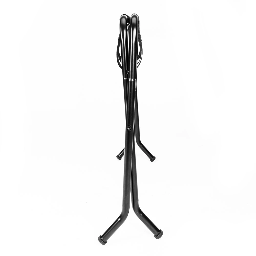 Portable Metal Luggage Rack 680x400x560MM, Black Heavy Duty Suitcase Stand Foldable Storage Shelf view 7