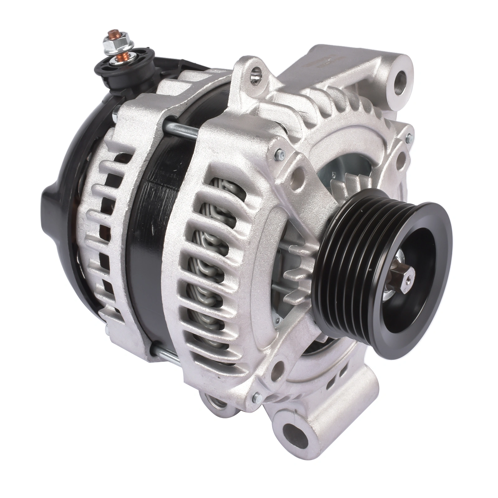 Alternator 150A 12V 6-Groove Pulley Replacement for Land Rover LR4 Range Rover, Jaguar F-Pace F-Type XJ XJR XF XK 104210-5360 LR011231