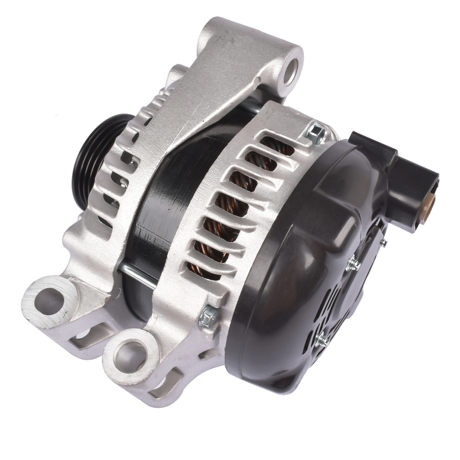 Alternator 150A 12V 6-Groove Pulley Replacement for Land Rover LR4 Range Rover, Jaguar F-Pace F-Type XJ XJR XF XK 104210-5360 LR011231 view 2