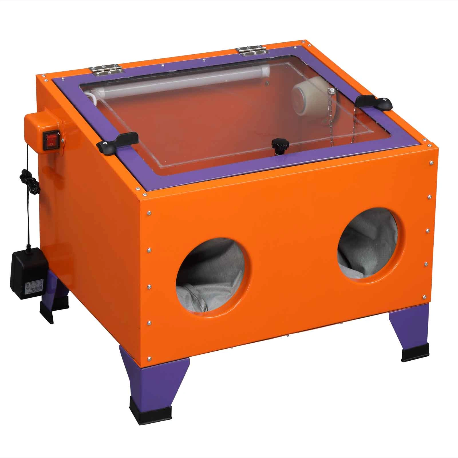 25 Gallon Bench Top Air Sandblasting Cabinet Sandblaster Blast Large Cabinet Orange view 10