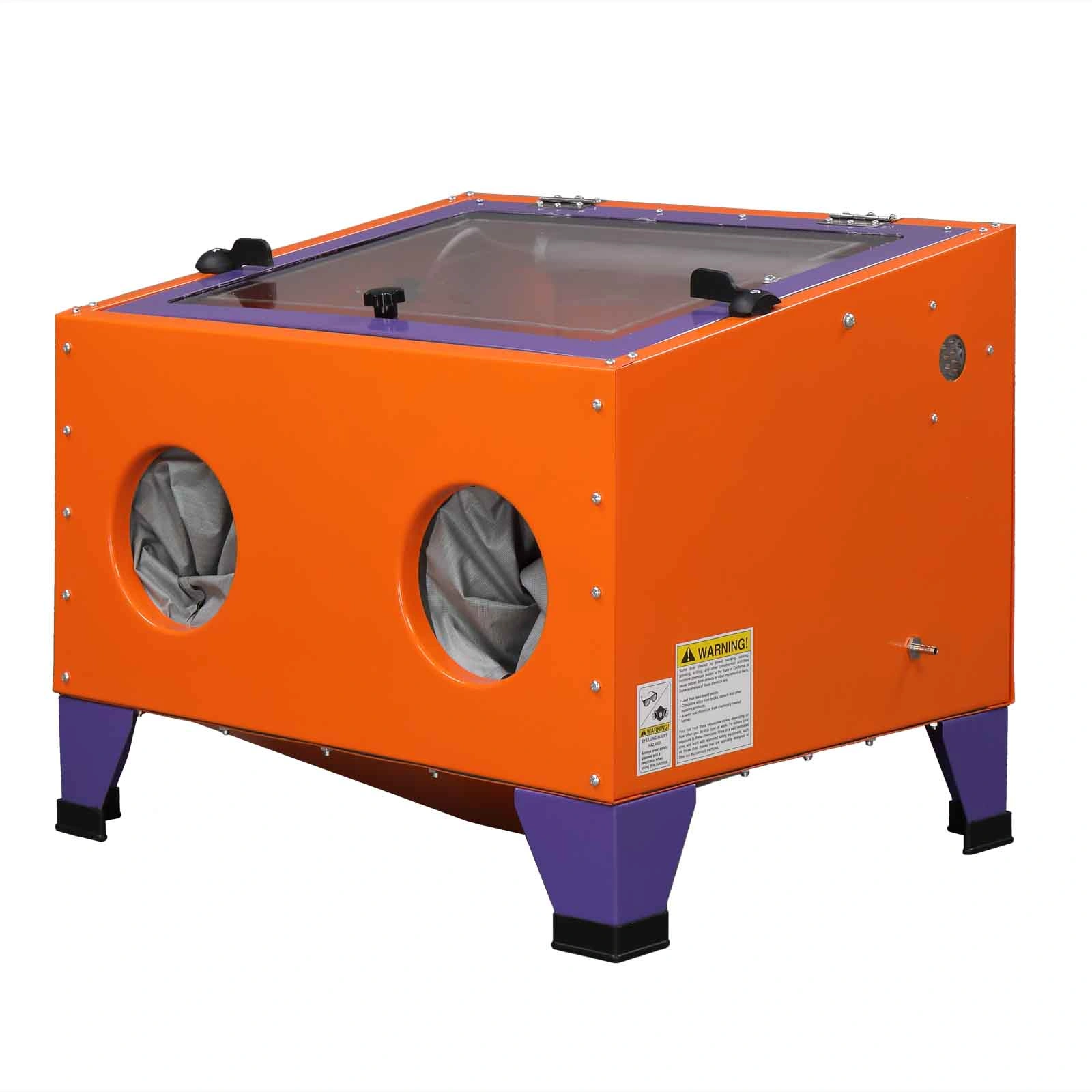 25 Gallon Bench Top Air Sandblasting Cabinet Sandblaster Blast Large Cabinet Orange view 12