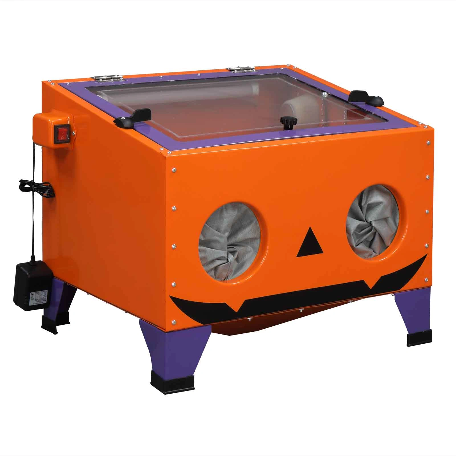 25 Gallon Bench Top Air Sandblasting Cabinet Sandblaster Blast Large Cabinet Orange view 32