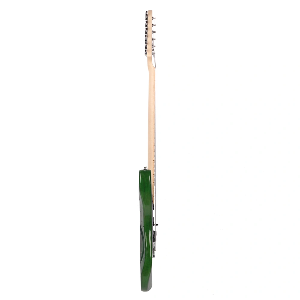ST Stylish Electric Guitar with Black Pickguard Green view 4