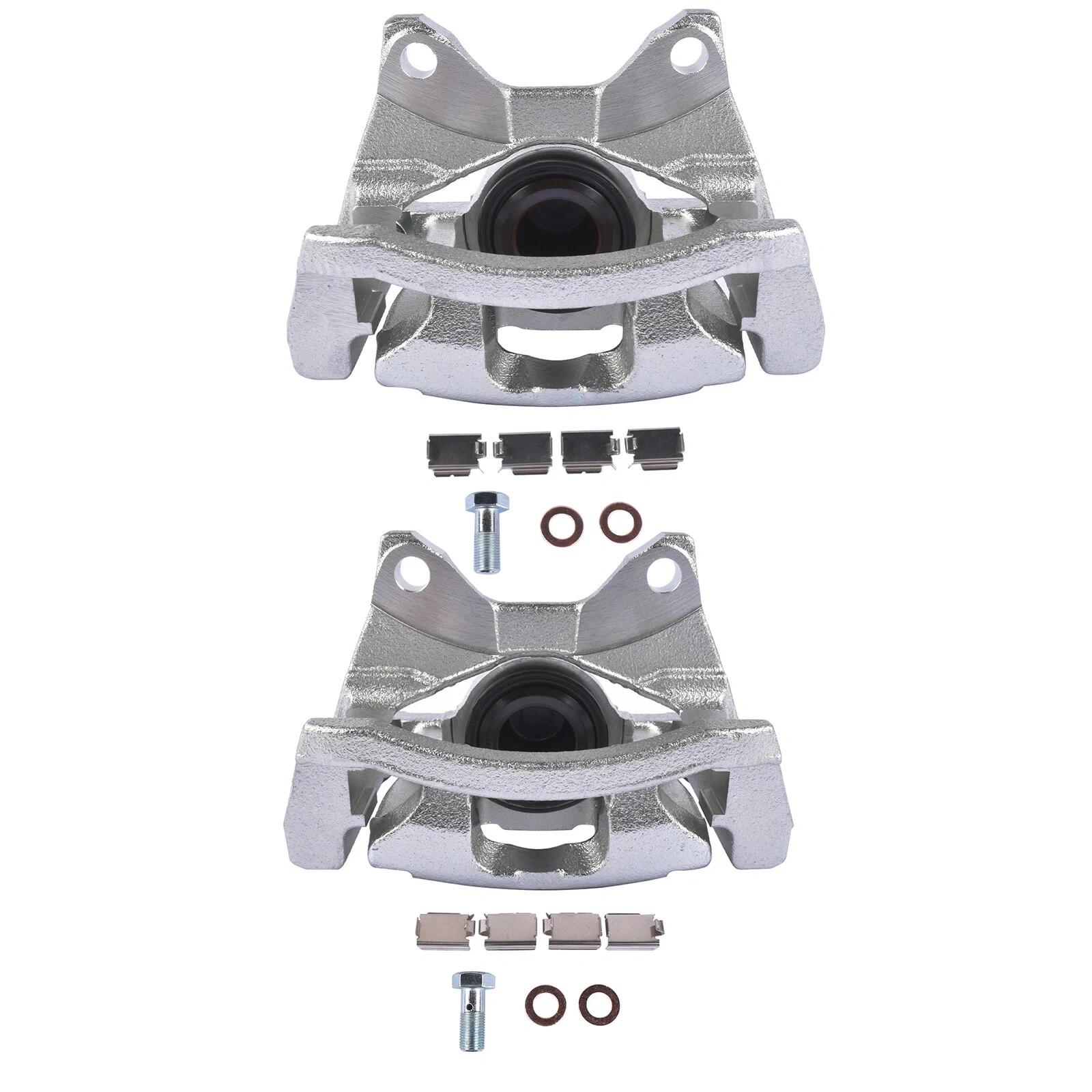 2pcs Rear Brake Caliper w/Bracket Replacement for Dodge Nitro Jeep Liberty Wrangler 3.8L V6 view 4