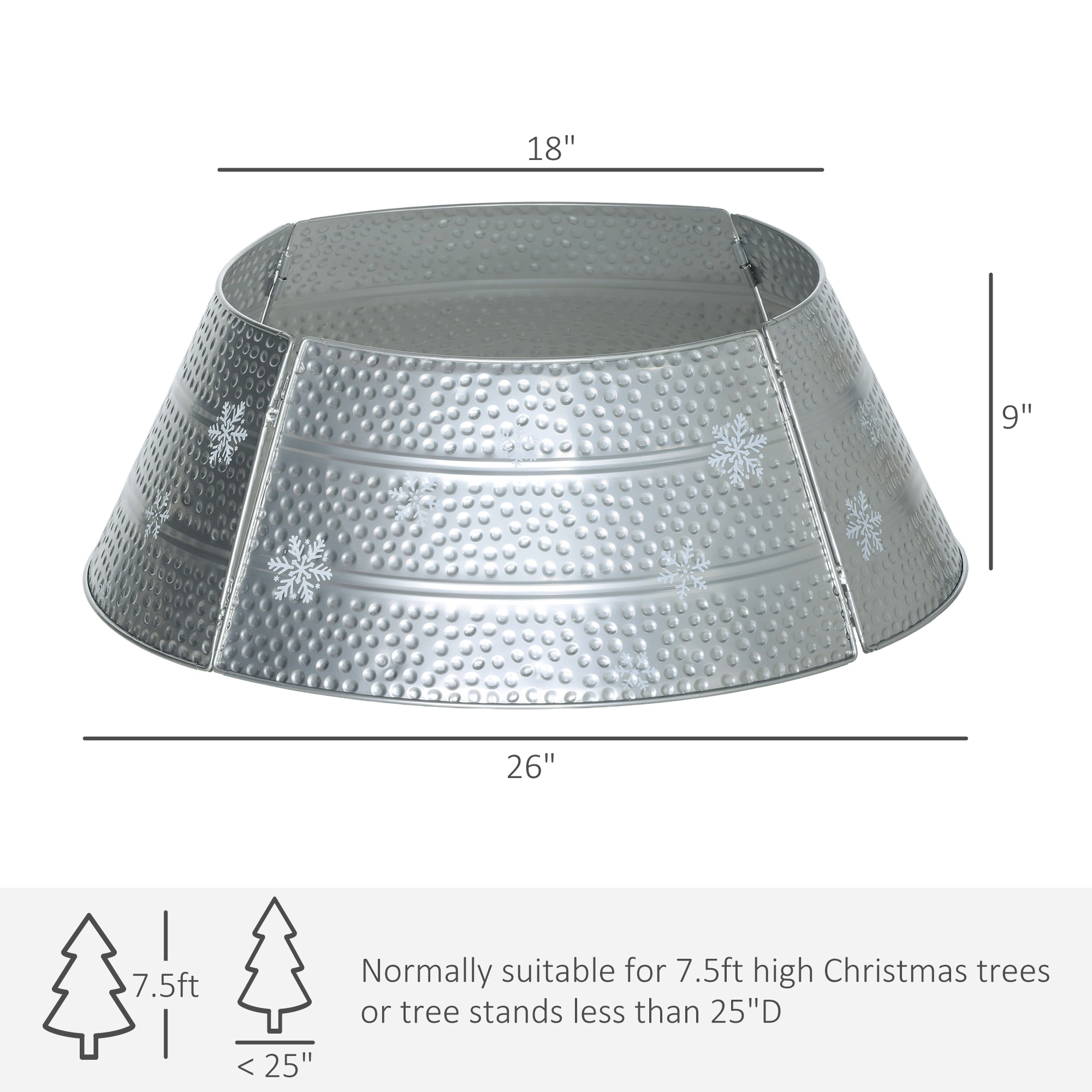 Christmas Tree Collar Skirt - Premium Velvet Tree Base Cover for 3-6ft Artificial Trees view 2
