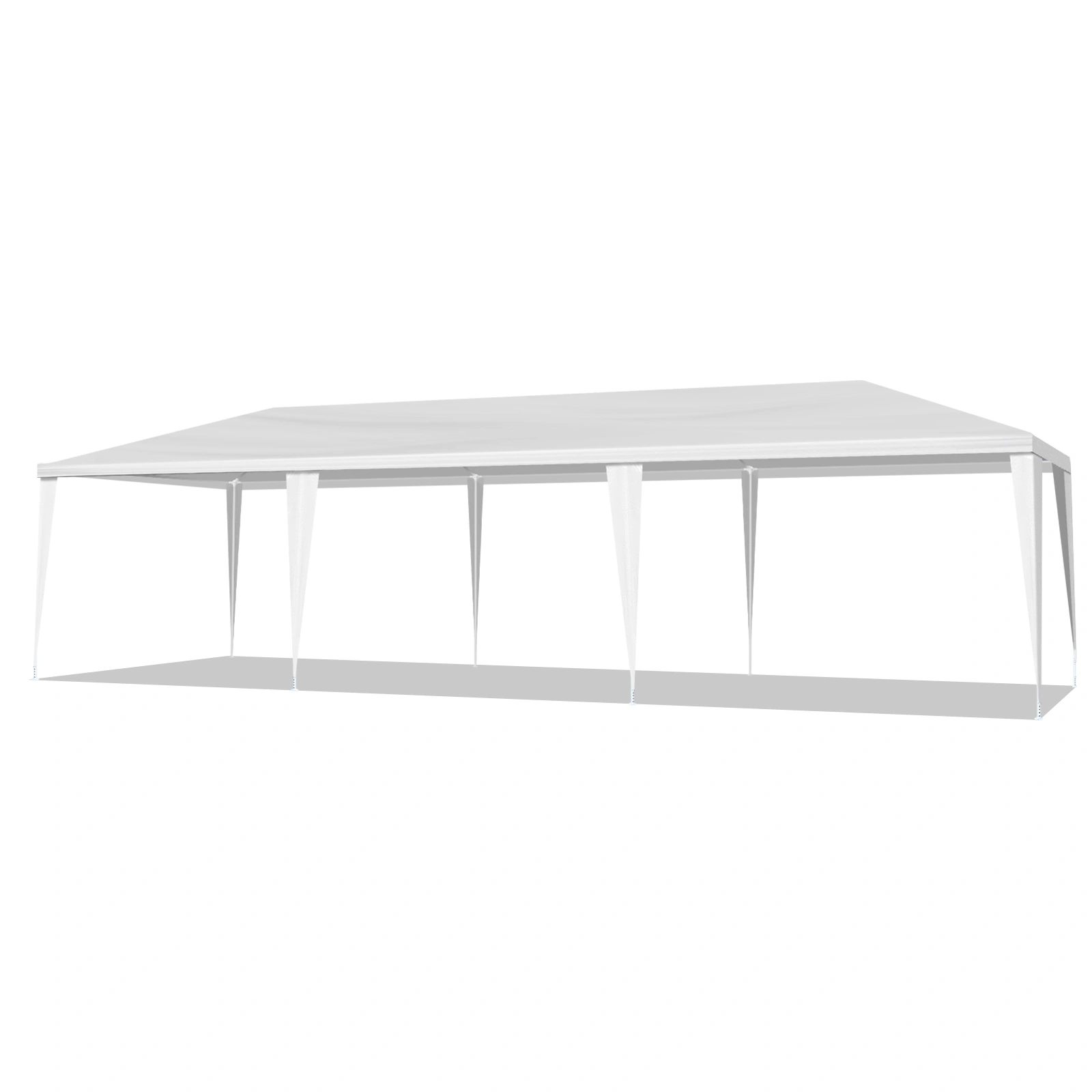 10'x30' Outdoor Party Tent with 8 Removable Sidewalls, Waterproof Canopy Patio Wedding Gazebo, White view 14