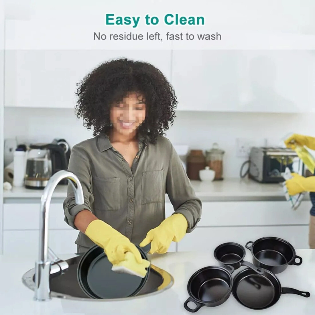 NEW 13-Piece Non-Stick Pot Set, Induction Cookware Set, Compatible with Induction Kitchen, Stainless Steel Pots and Pans view 3