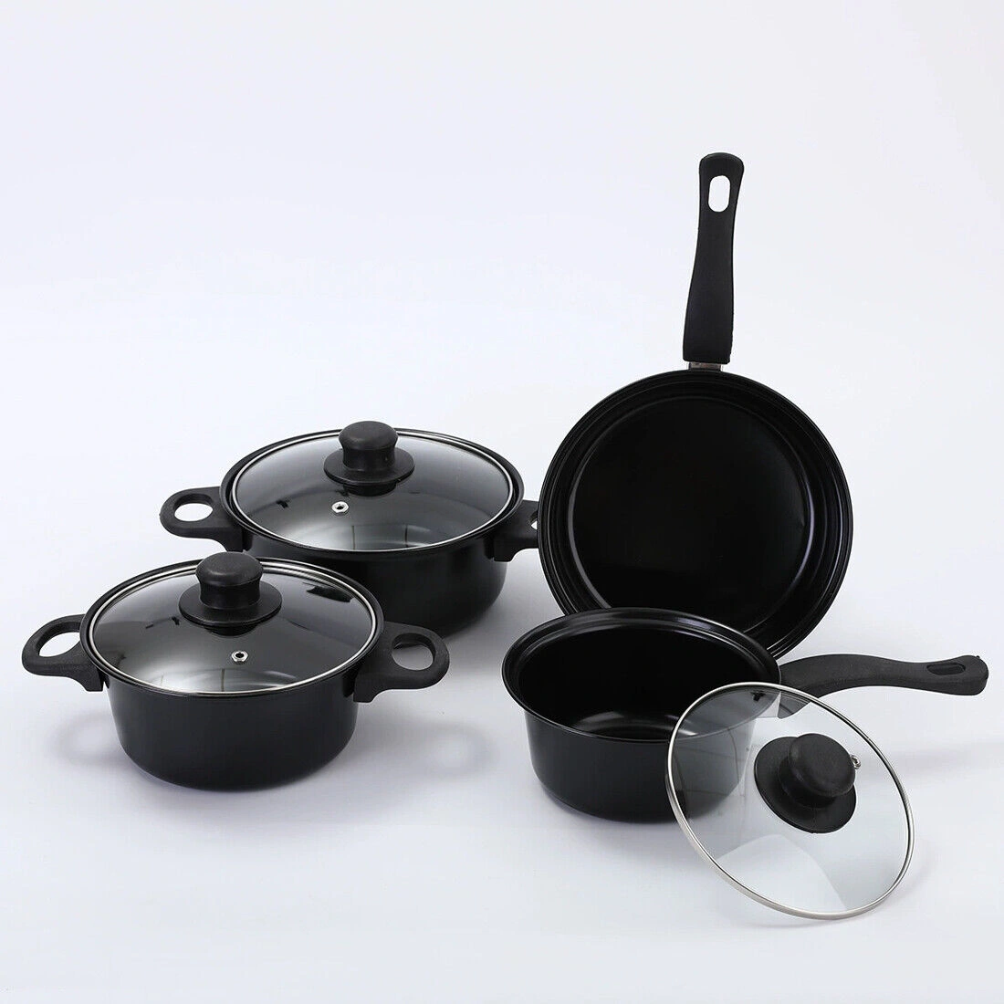 NEW 13-Piece Non-Stick Pot Set, Induction Cookware Set, Compatible with Induction Kitchen, Stainless Steel Pots and Pans view 9