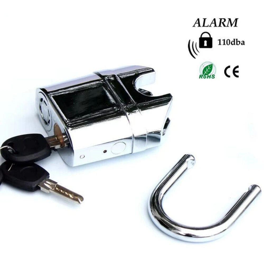 Heavy Duty Stainless Steel Waterproof Alarm Padlock with Keys, Outdoor Security view 4
