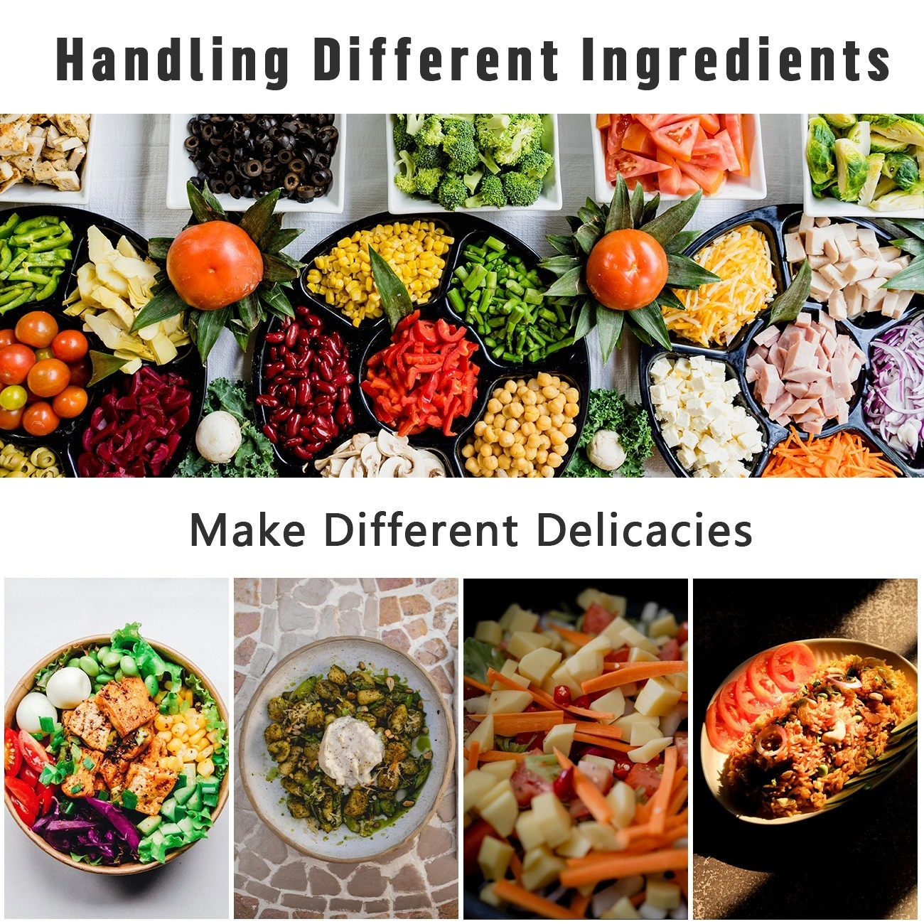 16-in-1 Vegetable Chopper - Mandolin Slicer, Dicer, Cutter & Peeler for Fruit Salad view 5