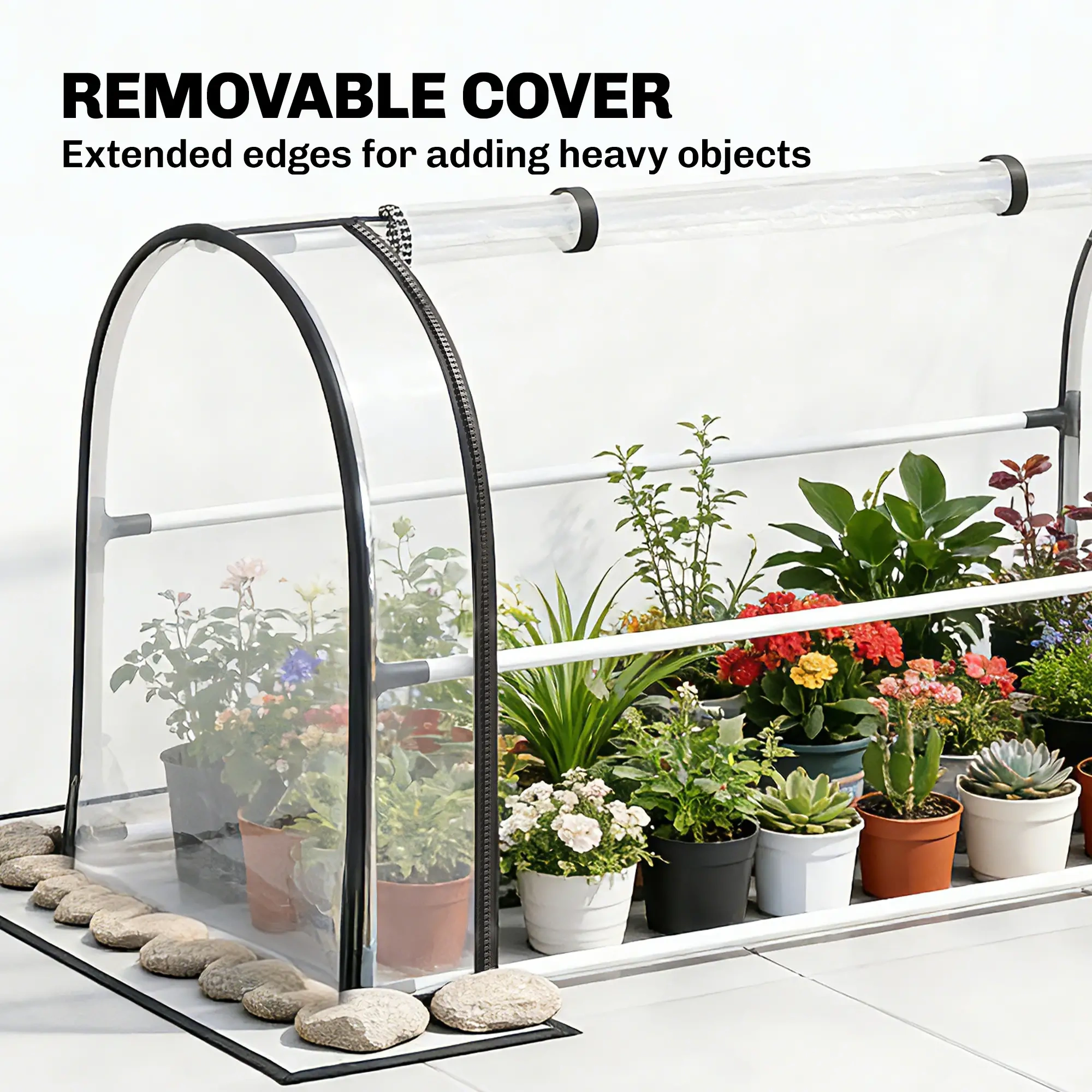 Garden Bed with Mini Greenhouse view 4