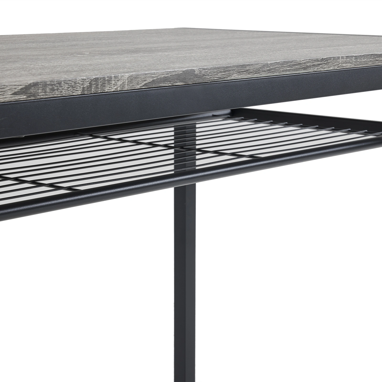 Dining Table Set for 4, Kitchen Table with 2 Chairs and a Bench, 4 Piece Kitchen Table Set for Small Space, Home Kitchen Bar Pub Apartment, Gray view 12