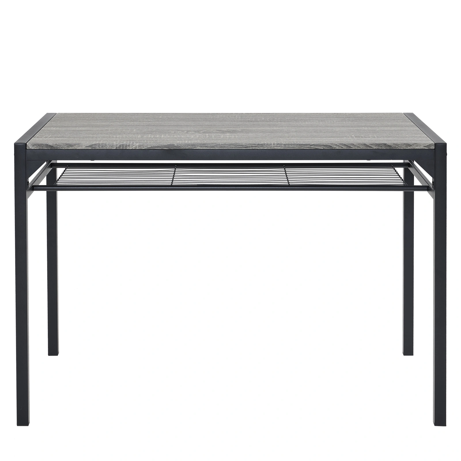 Dining Table Set for 4, Kitchen Table with 2 Chairs and a Bench, 4 Piece Kitchen Table Set for Small Space, Home Kitchen Bar Pub Apartment, Gray view 16