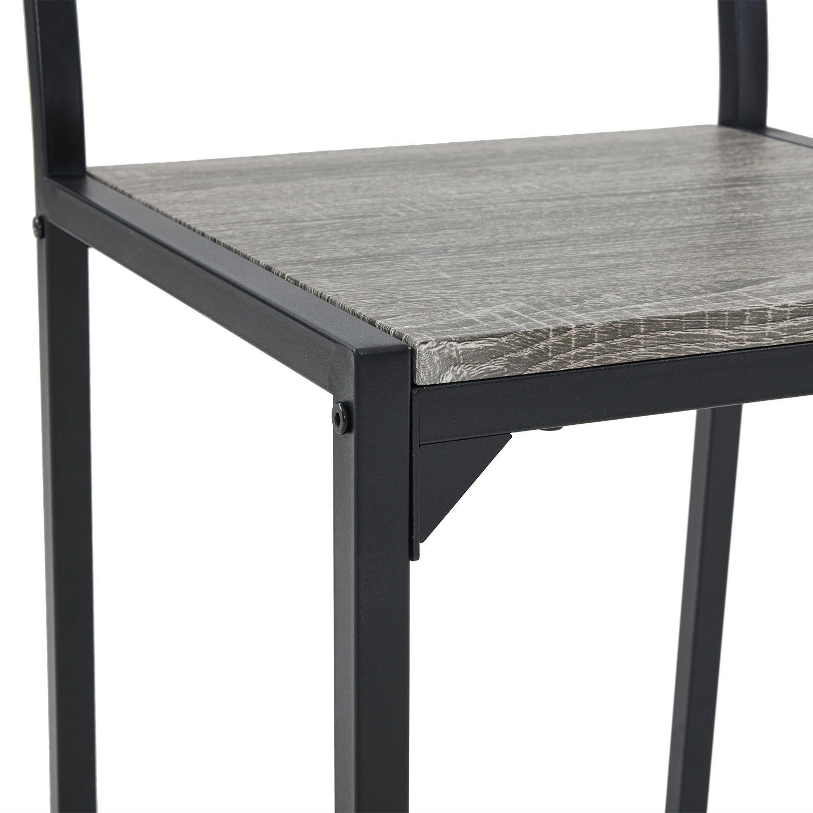Dining Table Set for 4, Kitchen Table with 2 Chairs and a Bench, 4 Piece Kitchen Table Set for Small Space, Home Kitchen Bar Pub Apartment, Gray view 20