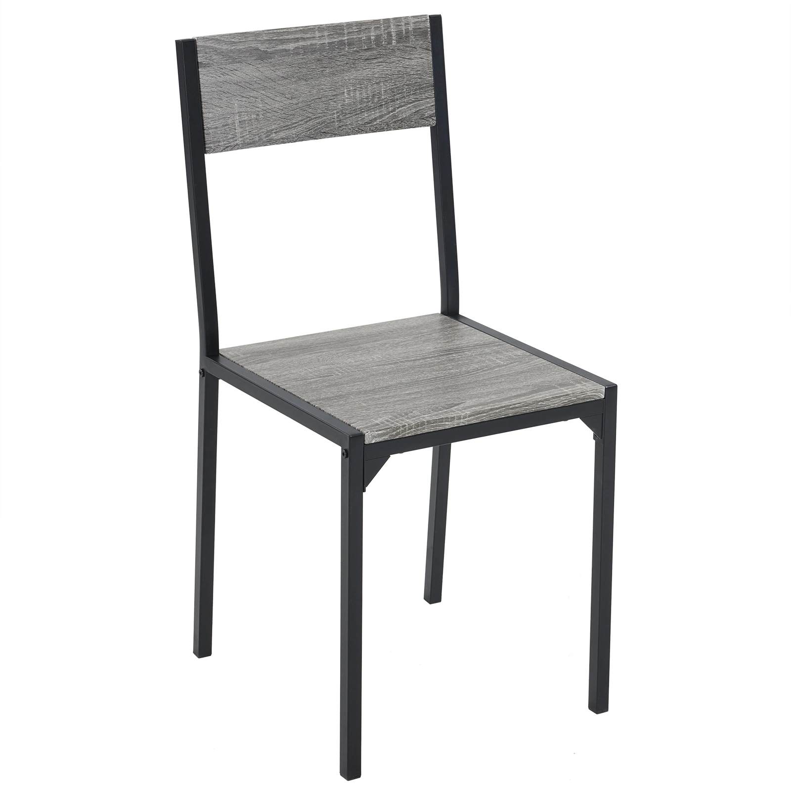 Dining Table Set for 4, Kitchen Table with 2 Chairs and a Bench, 4 Piece Kitchen Table Set for Small Space, Home Kitchen Bar Pub Apartment, Gray view 6