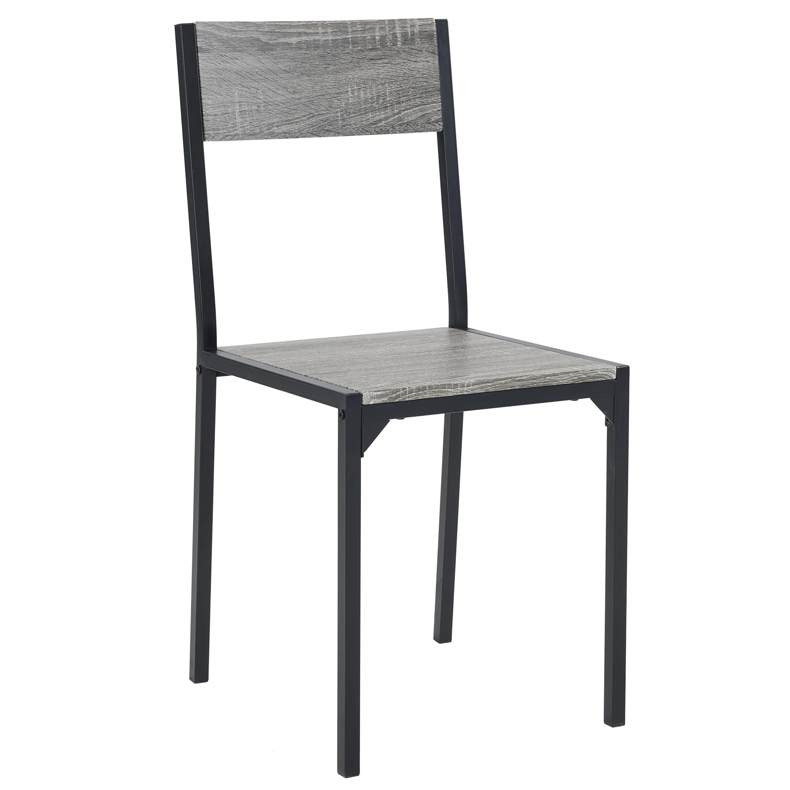 Dining Table Set for 4, Kitchen Table with 2 Chairs and a Bench, 4 Piece Kitchen Table Set for Small Space, Home Kitchen Bar Pub Apartment, Gray view 9
