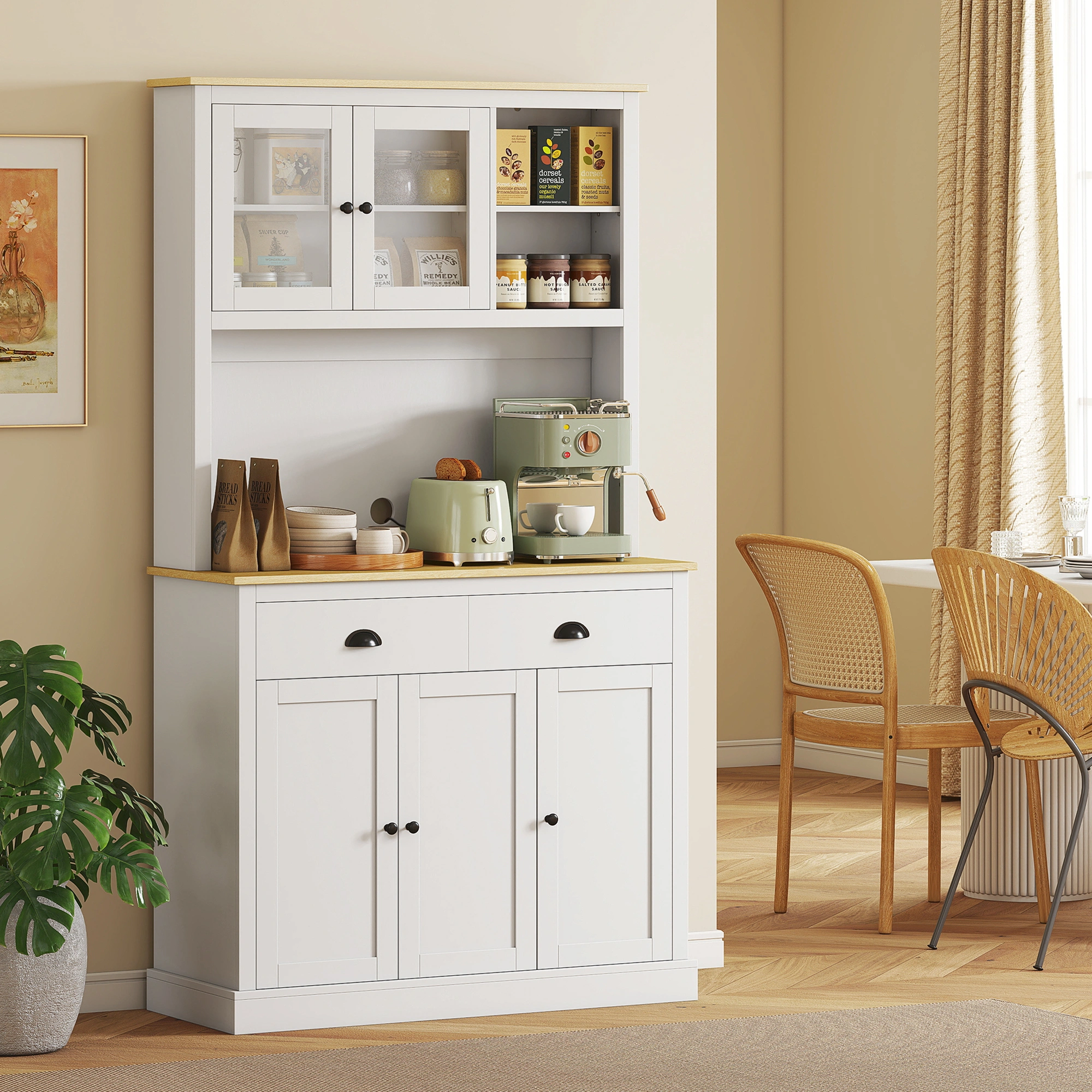 Freestanding Kitchen Cabinet(No shipments on weekends)