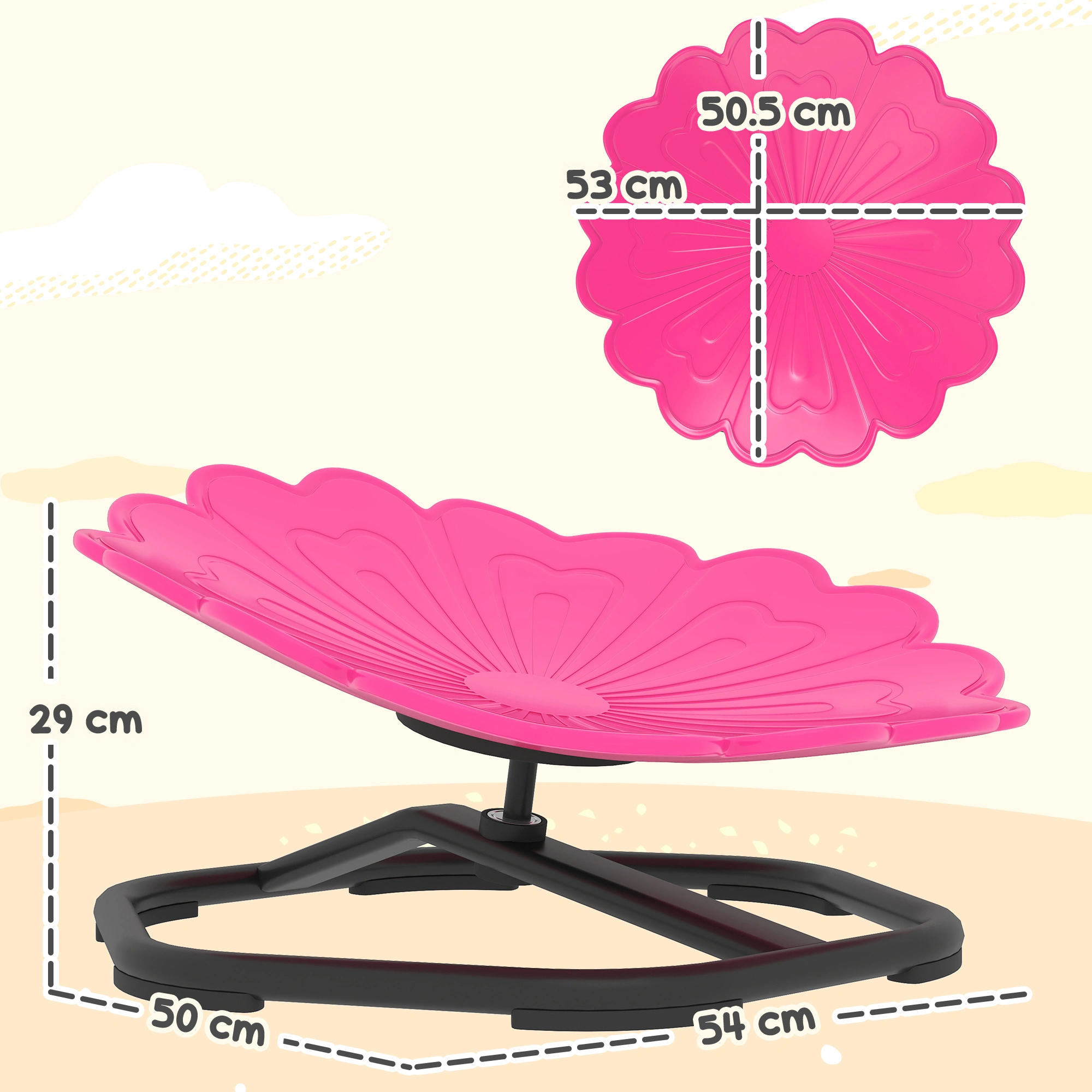 Sensory Spinning Chair - Indoor Outdoor Rotate Seat for Kids & Adults, Promotes Focus & Balance, Ergonomic Design for Therapy view 2