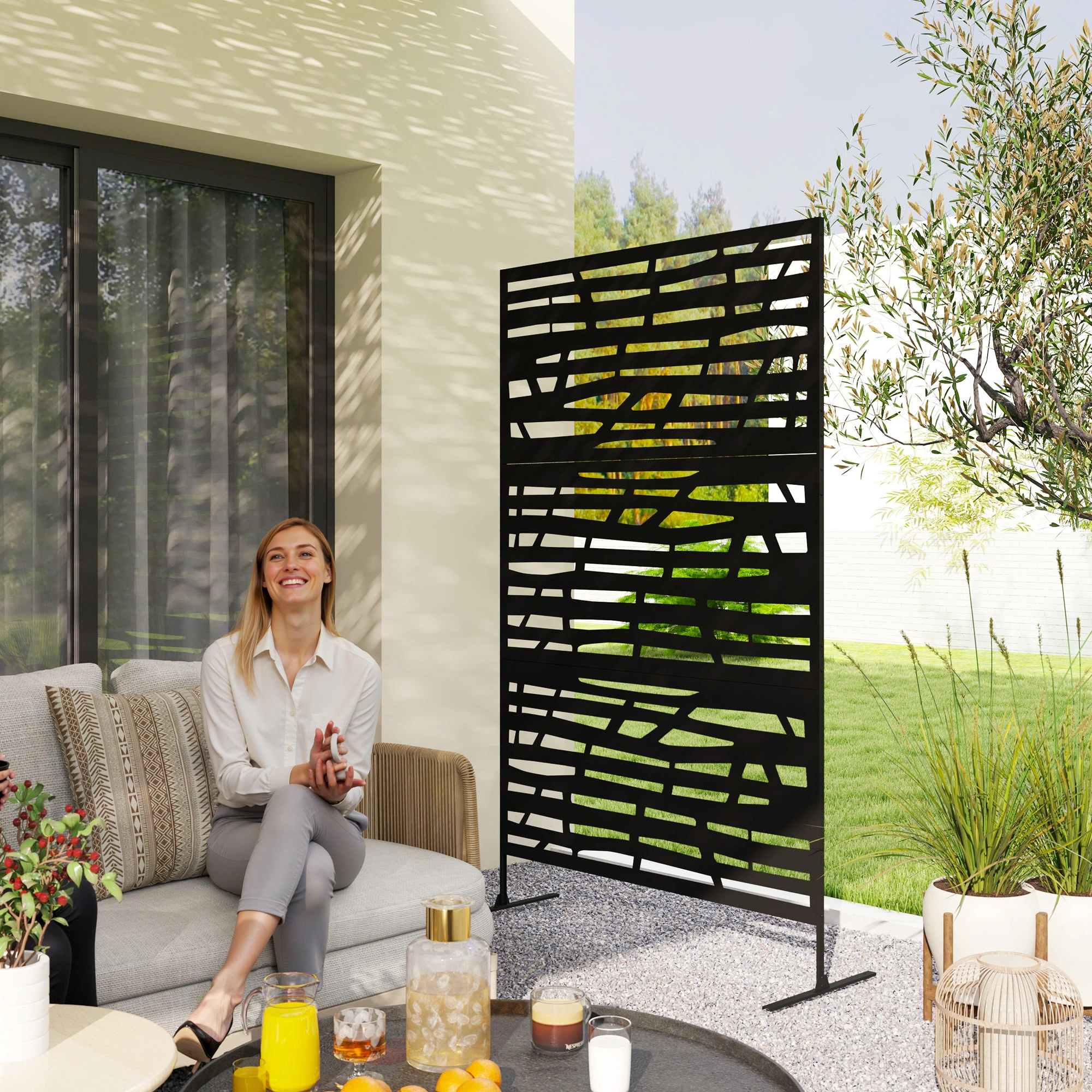 Foldable Window Privacy Screen Black Mesh for Bedroom Bedroom Nursery Room