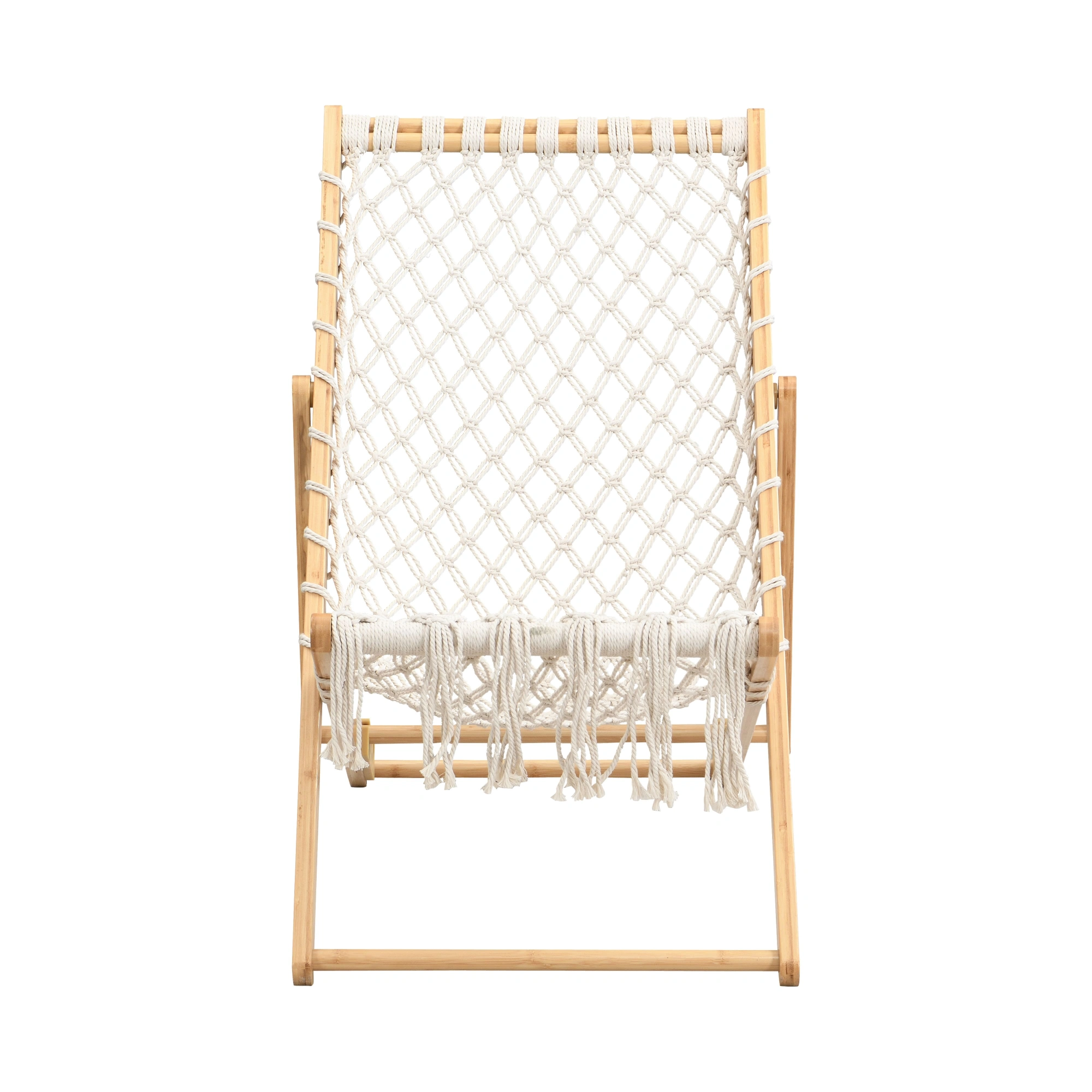 Set of 2 Handwoven Rope Chairs, Wicker Weaving Accent Chairs for Patio, Living Room, Garden, Balcony-Seating, Does Not Support Self Pickup view 3