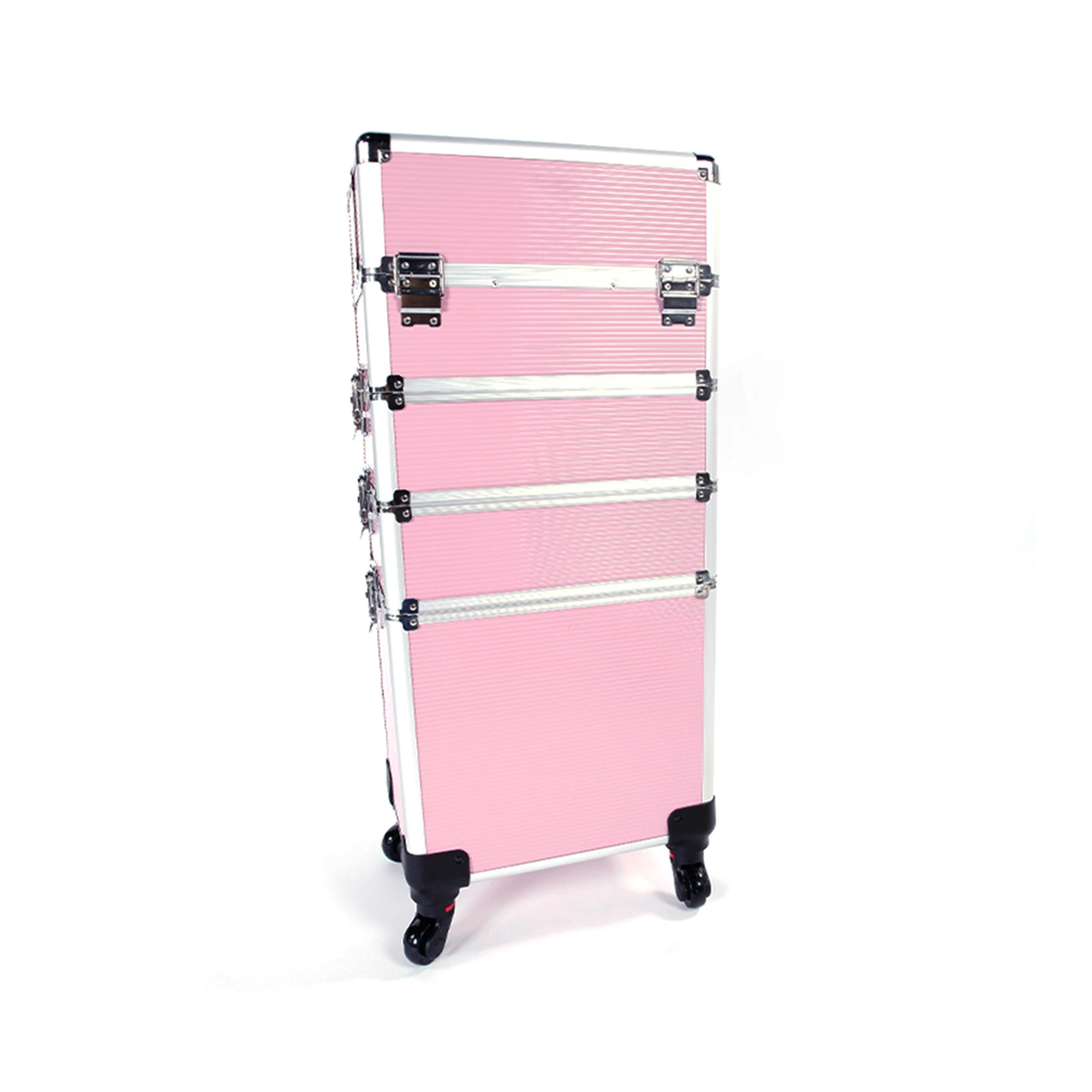 4 in 1 Aluminum Cosmetic Makeup Case Tattoo Box Pink view 14