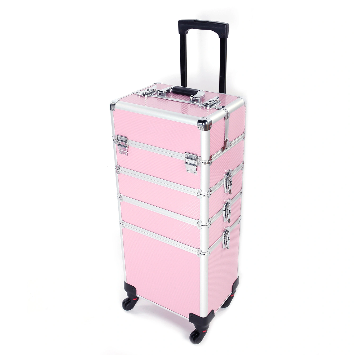 4 in 1 Aluminum Cosmetic Makeup Case Tattoo Box Pink view 16