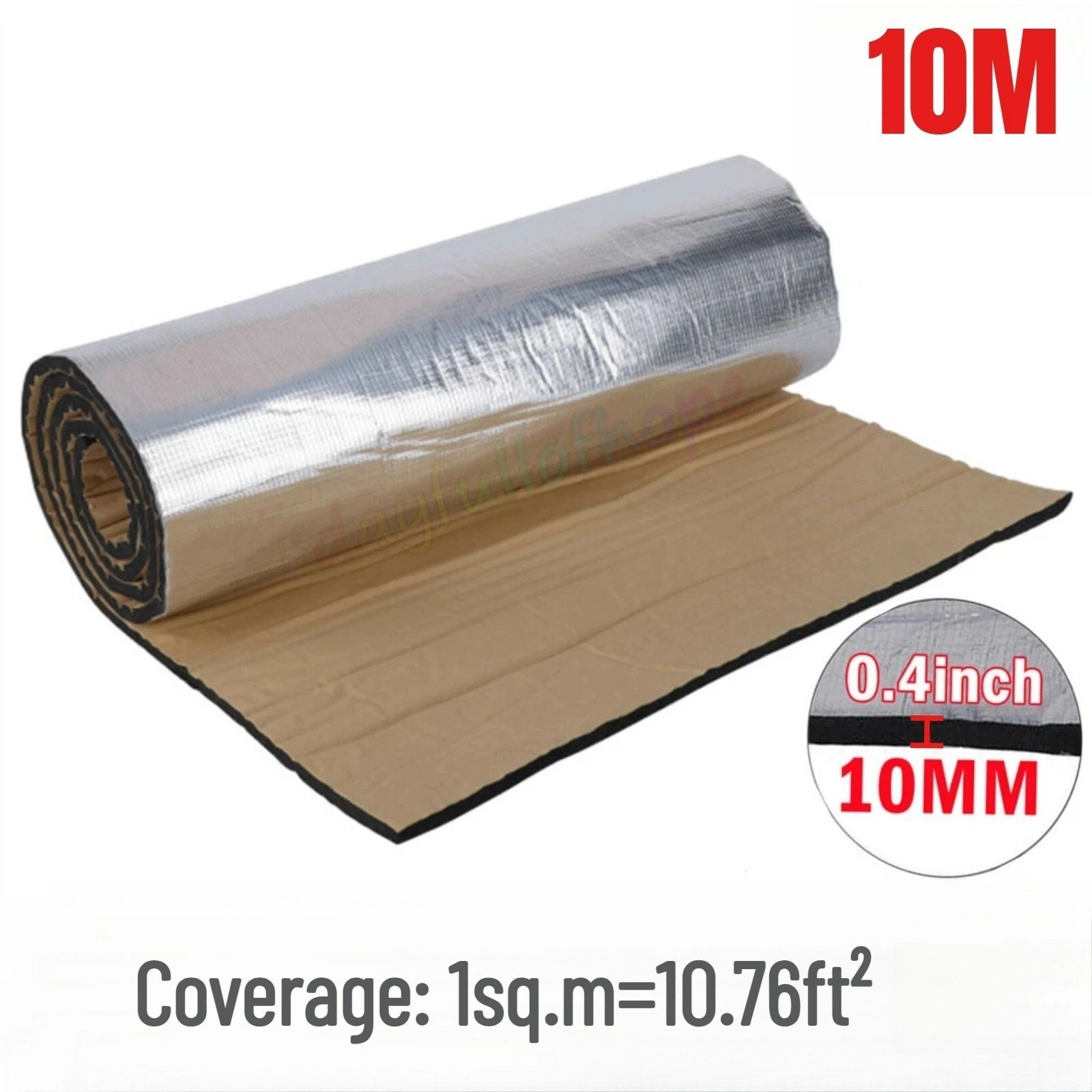 10M Selbstklebende Dämmmatte für Auto - Schallisolierung, Wärmedämmung, Anti-Dröhn, 10m² view 2