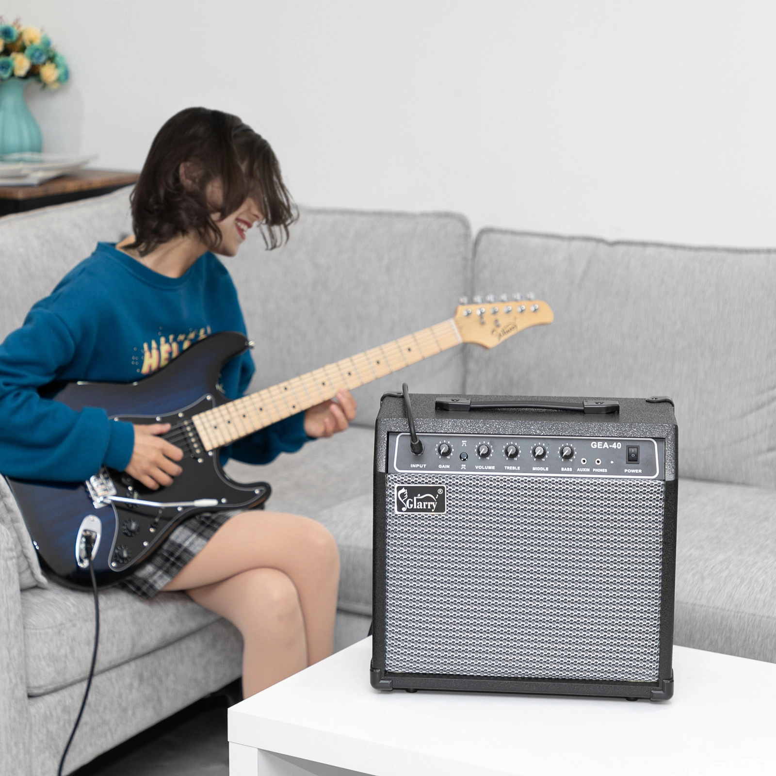 40W GEA-40 Electric Guitar Amplifier Black view 9