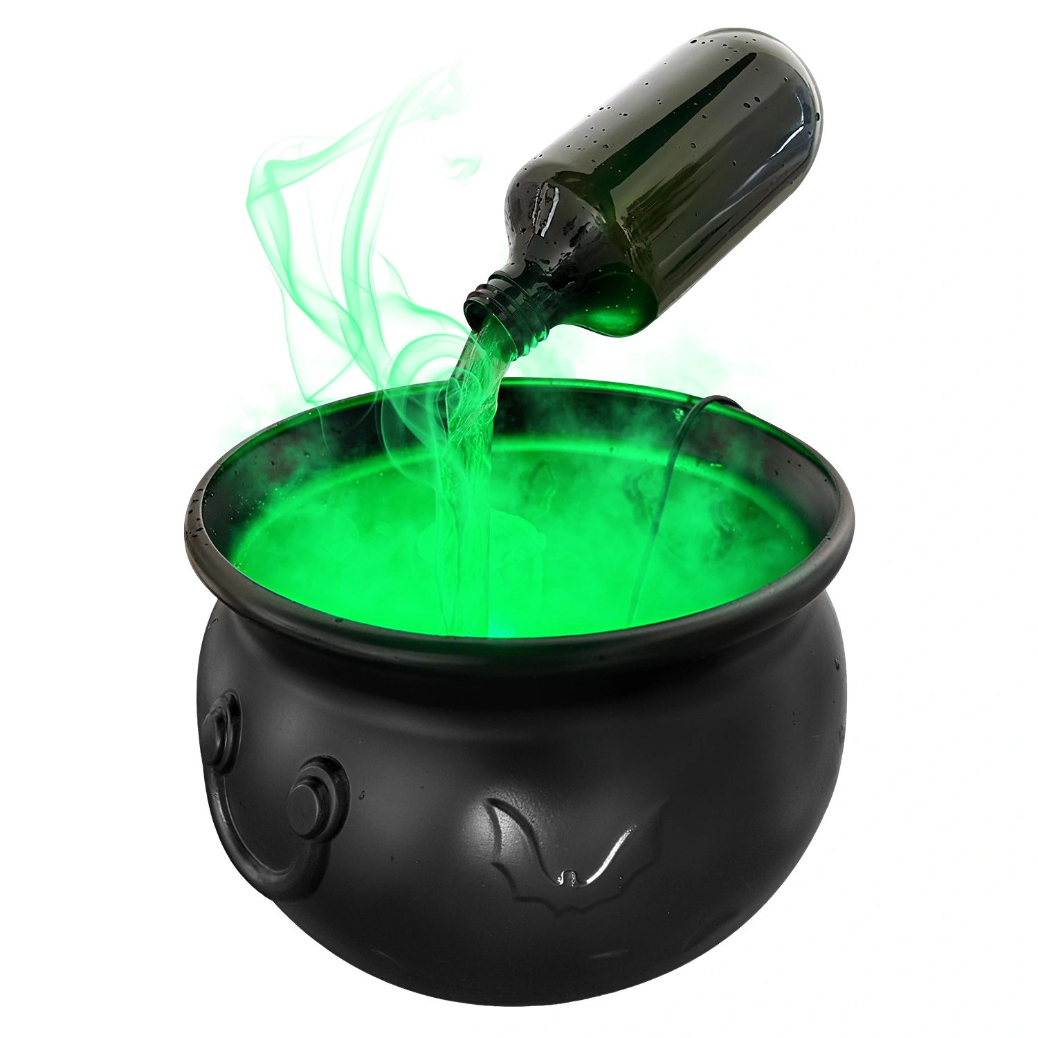 Halloween Floating Potion Bottle Decor - 2-in-1 USB-Powered Green Mist Maker & 4 LED Lights, IPX8 Waterproof with Splash Guard, Haunted House & Party Decoration view 8