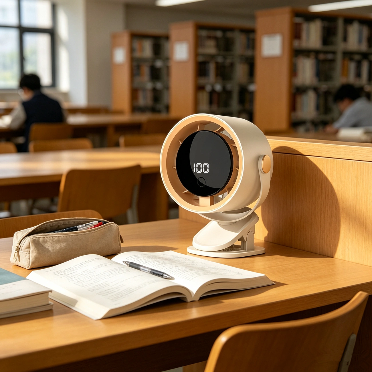 Clip-On USB Rechargeable Desktop Portable Small Fan Adjustment 5 Speed w/ LED display& Hook For Camping Office Home Stroller Car (products W/ battery,US Logistics For DHL Ground/ Fedex Ground. TK/TMEU only For self-pickup, self-pickup Cannot use USPS view 11