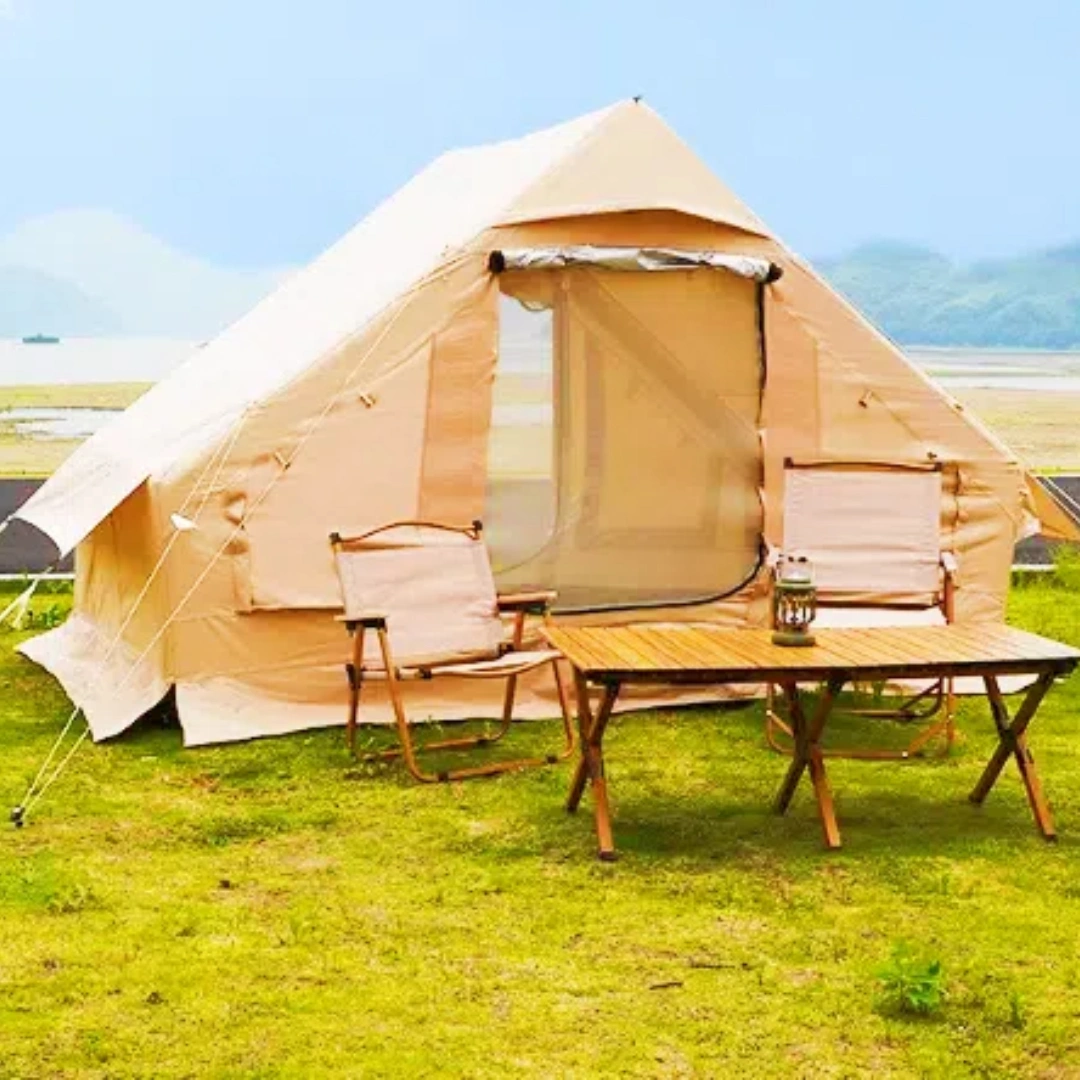 Automatic Inflatable Camping Tent, Large Space Blow Up Cabin Tent, Waterproof Sunproof Portable Outdoor Tent view 3