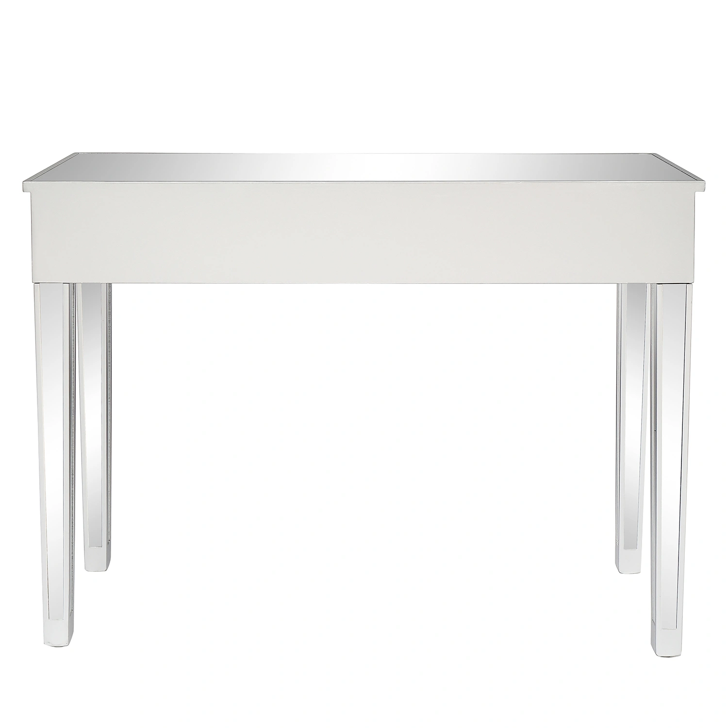 FCH Silver MDF Mirror Surface Broken Glass Three Pumping Computer Desk view 5