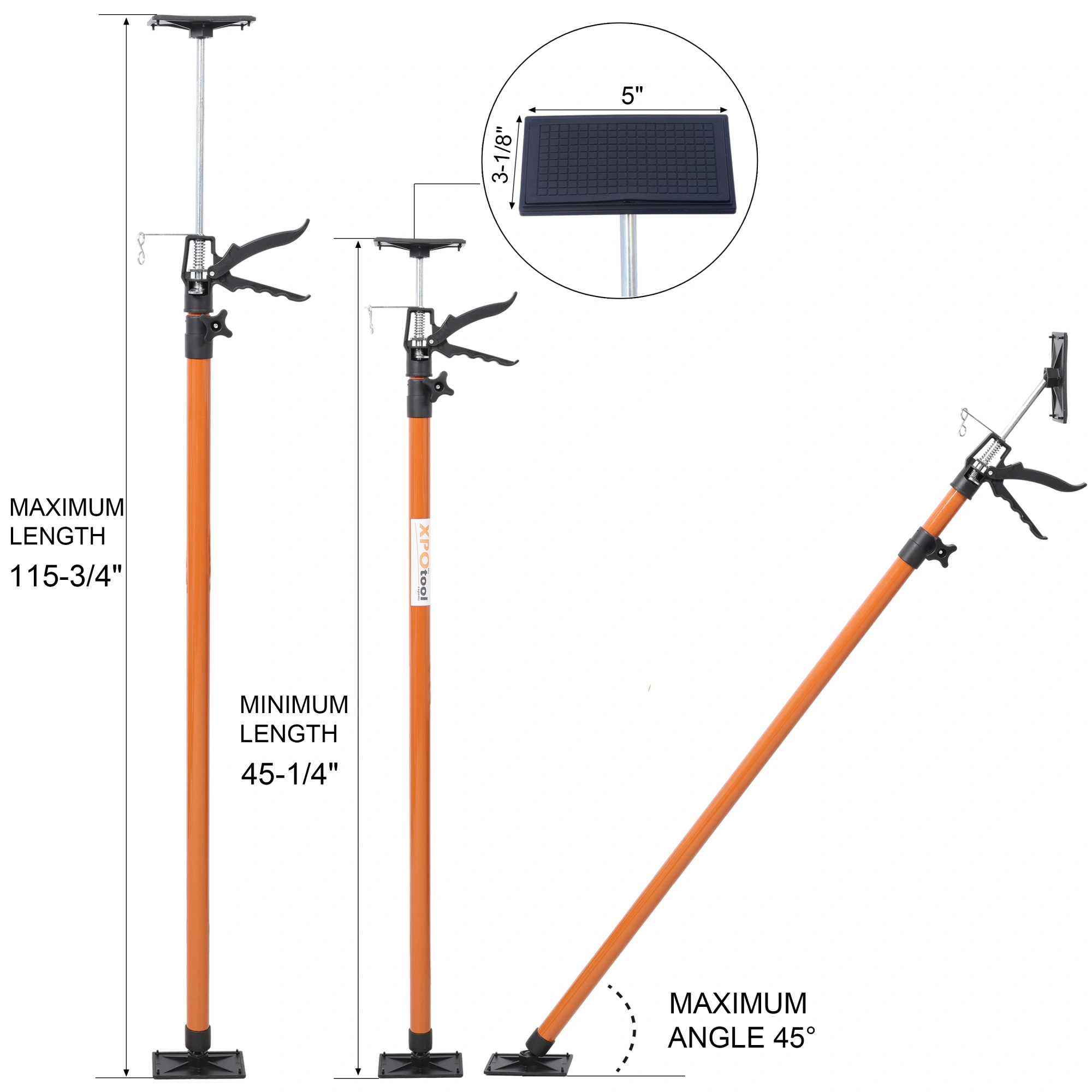 2-Pack Adjustable Steel Support Pole view 13