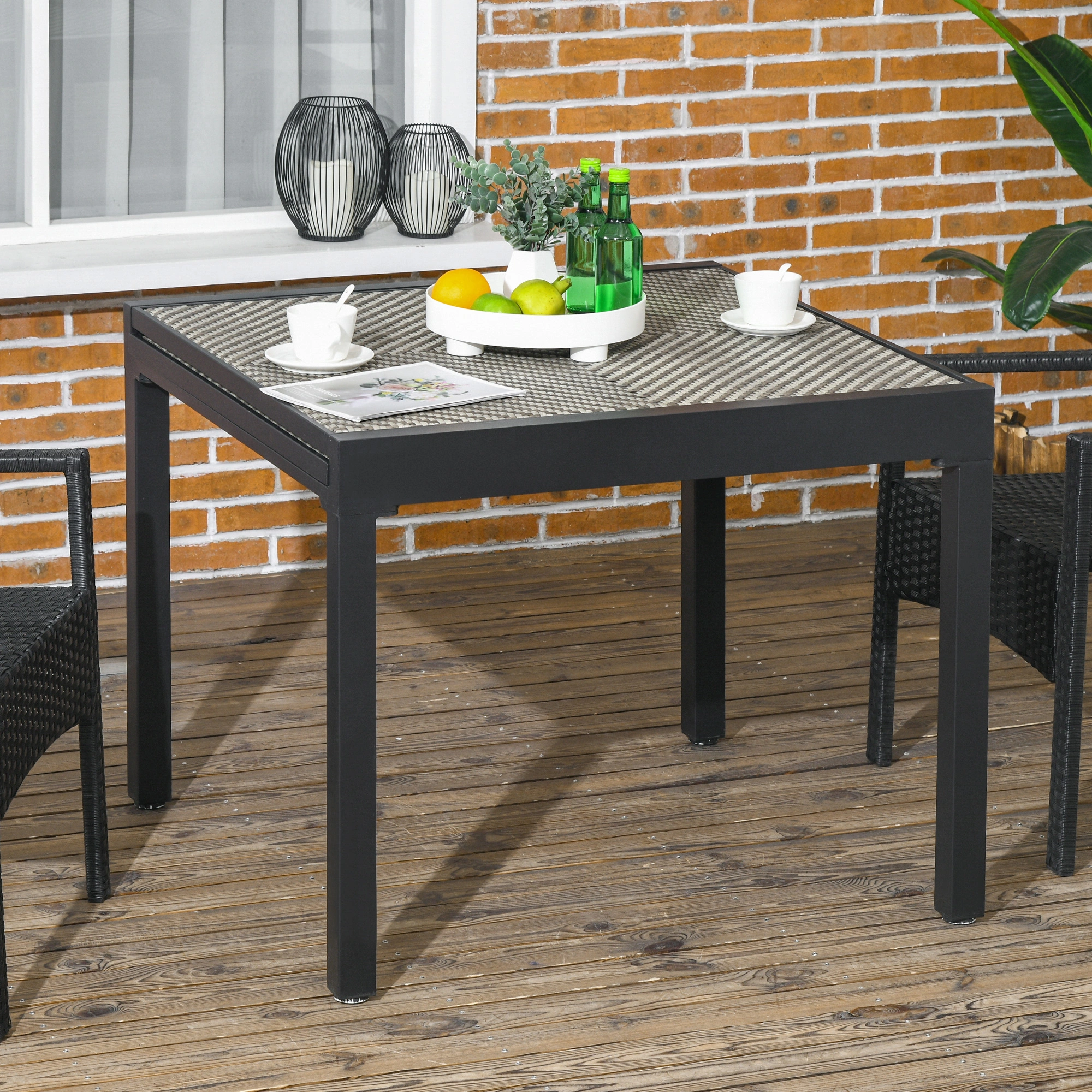 Foldable Camping Table with Sink & Faucet, Portable Outdoor Dining Table with Stainless Steel Basin, Lightweight Picnic Table for Camping, RV, Beach view 2