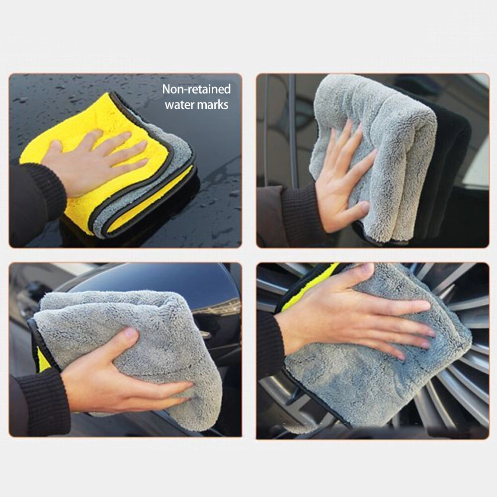 10 Pack Microfiber Polishing Cloths 1200GSM, Dry Cleaning Cloth for Car Detailing, Automotive view 5