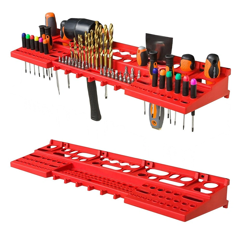 Wall Mounted Peg Board Tool Organizer with Storage Bins - Garage Workshop Rack & Shed view 5