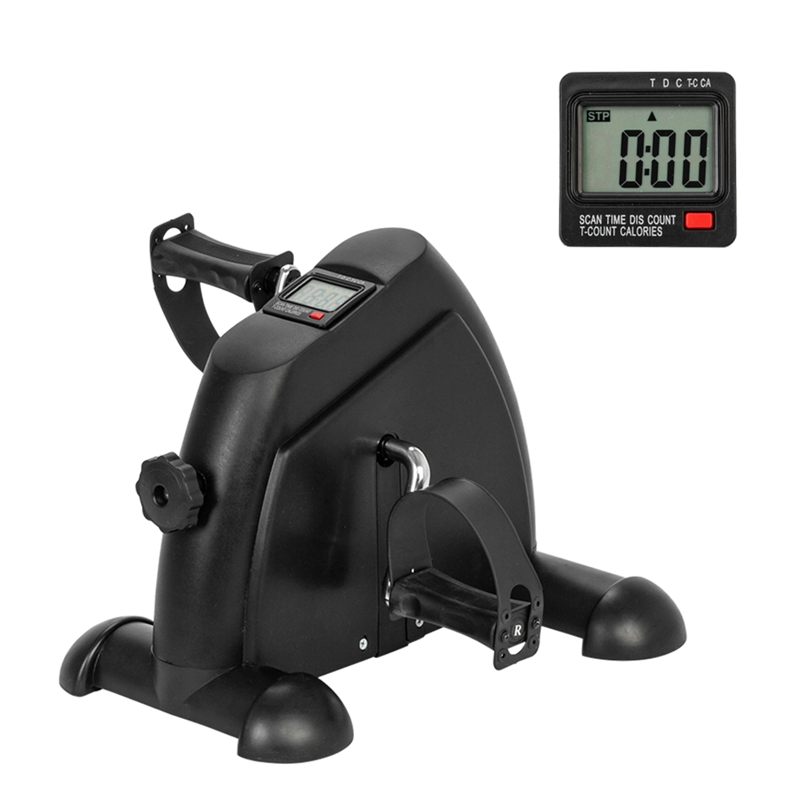 W002K Mini Exercise Bike, Home Hands & Feet Trainer, Black