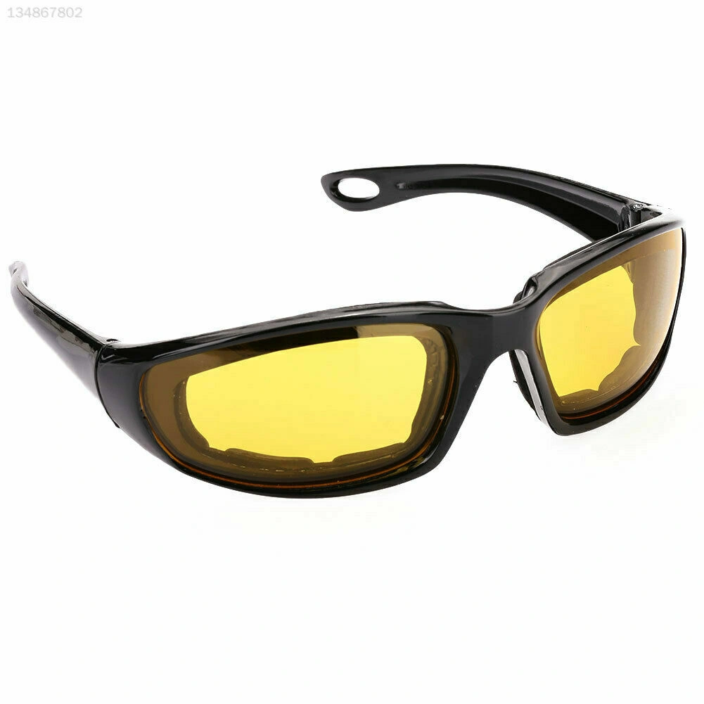 3 Pairs Motorcycle Sunglasses Wind Resistant Riding Glasses Goggles for Men Women, Cycling Eyewear with Gray/Clear/Yellow Lenses view 2