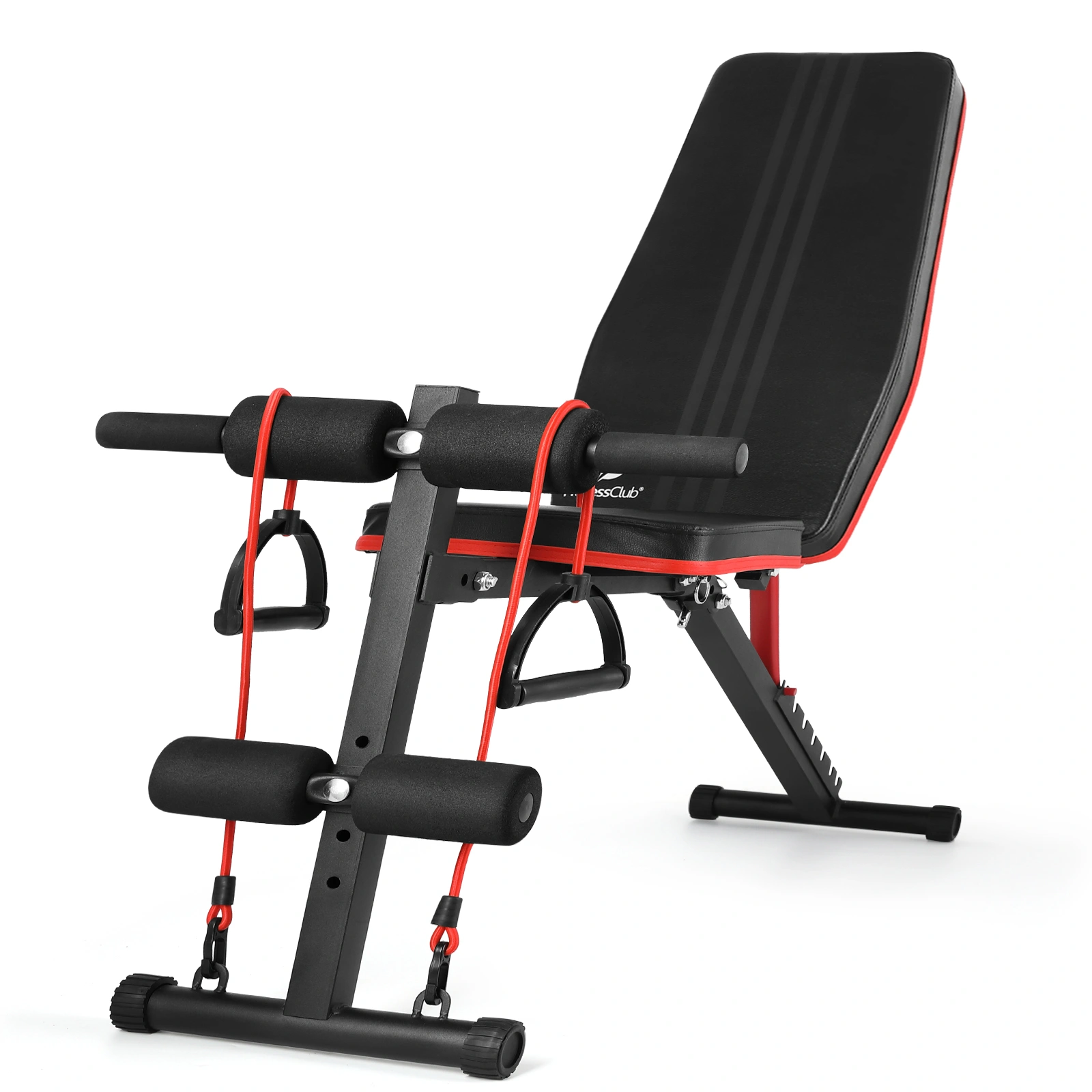 Adjustable Weight Bench Training Bench with Pull Rope view 3