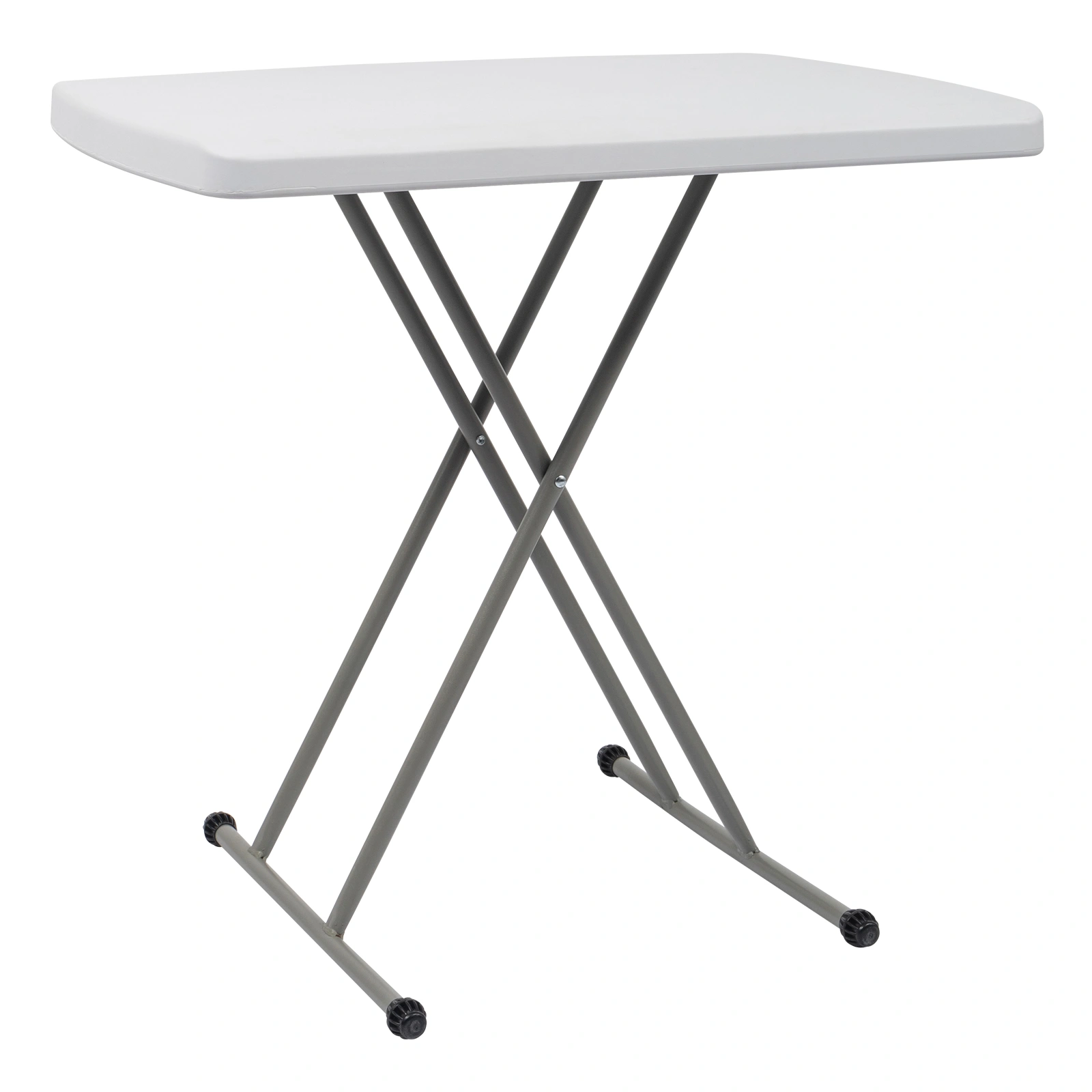 76*50*70.5cm Liftable Garden Plastic Table White view 2